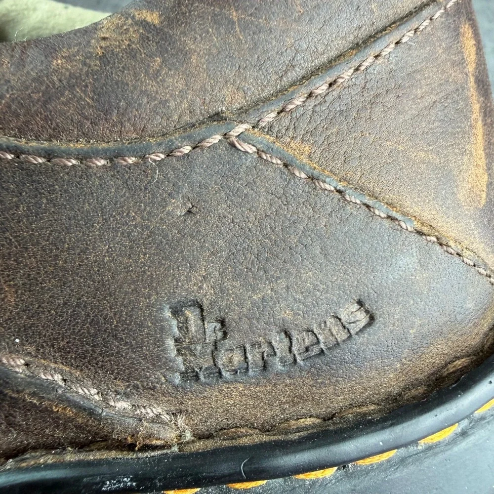 Dr. Martens Mens 12 Brown Leather‎ Oxford Shoes Lace Up Low Top Casual